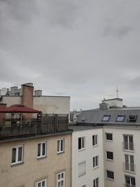 Rooftop terrace view from the fifth floor