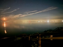 Moon-rise, with Provincetown in the distance.