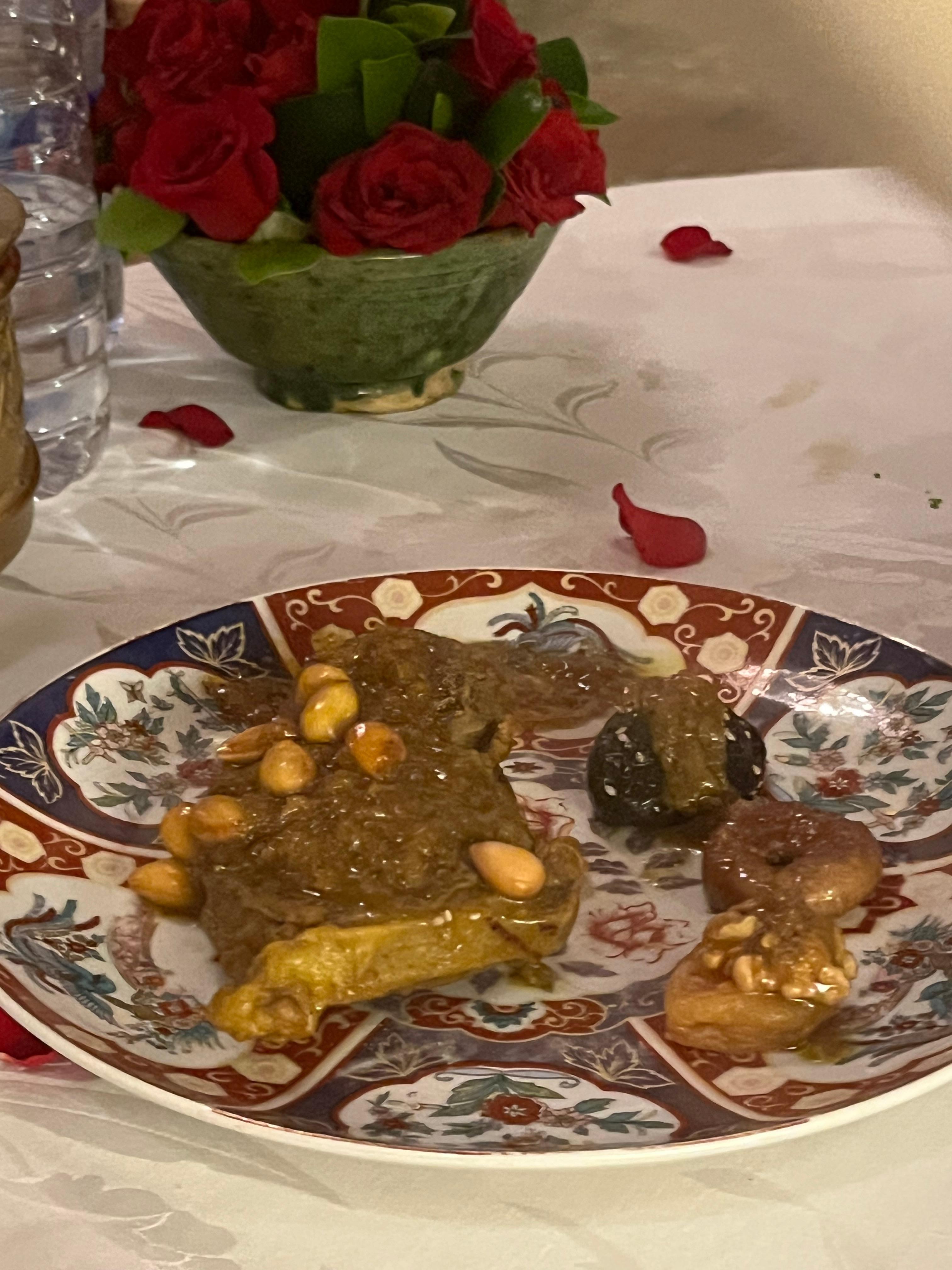 Lamb tajine for dinner.