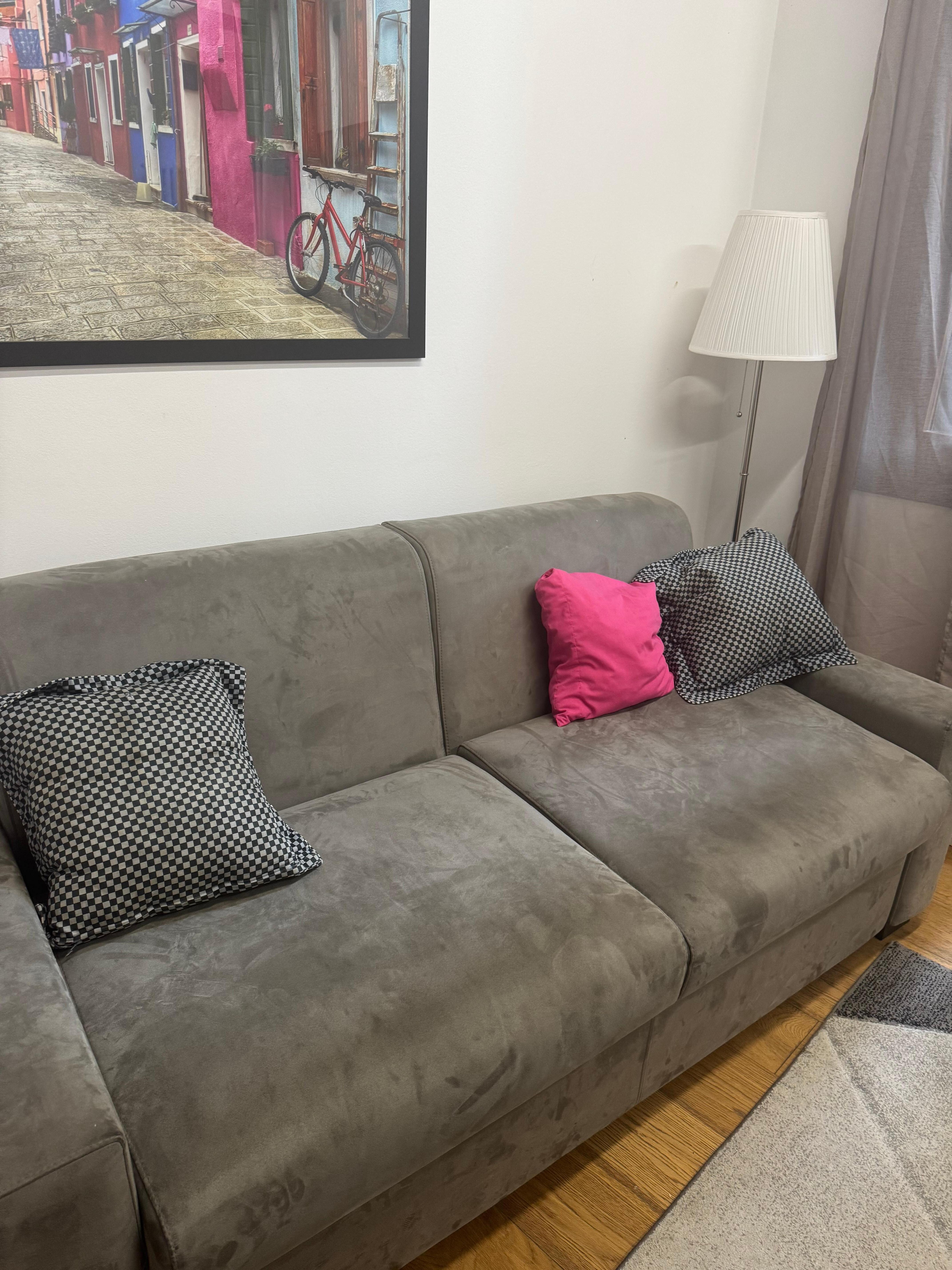 Sofa was so dirty we wouldn’t touch it. Not at all like the pictures.