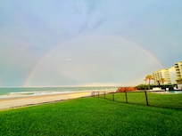 After storm rainbow at Seawinds.