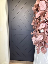 Door at the entrance that leads to the property owners residence. Was not soundproof in any way and we could easily hear their conversations.