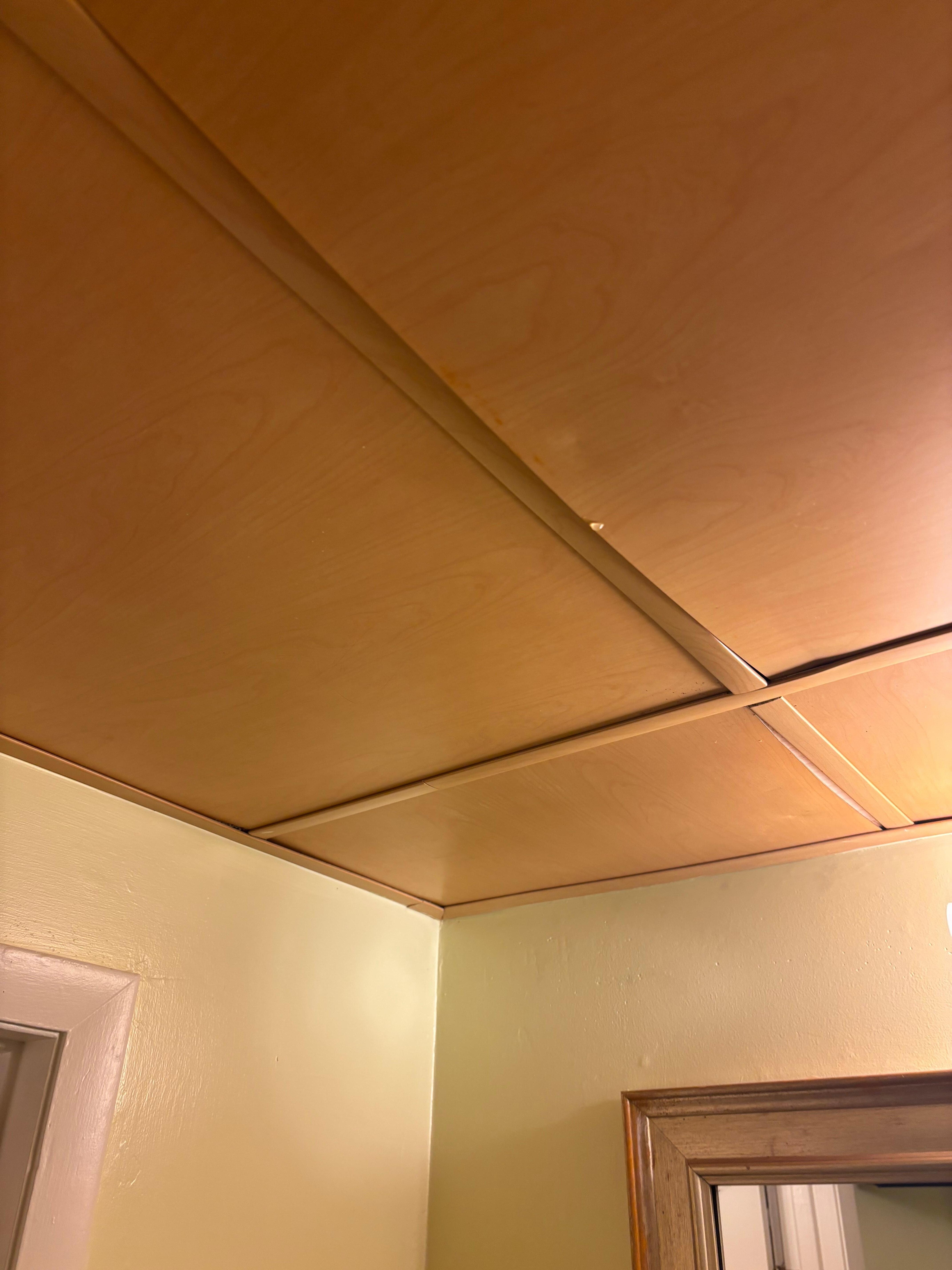Still leaking after we tried to dry the ceiling 