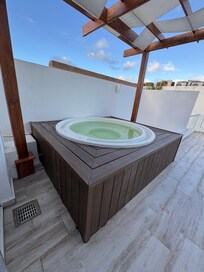 Cold water jacuzzi water start to turn green after 1 hour