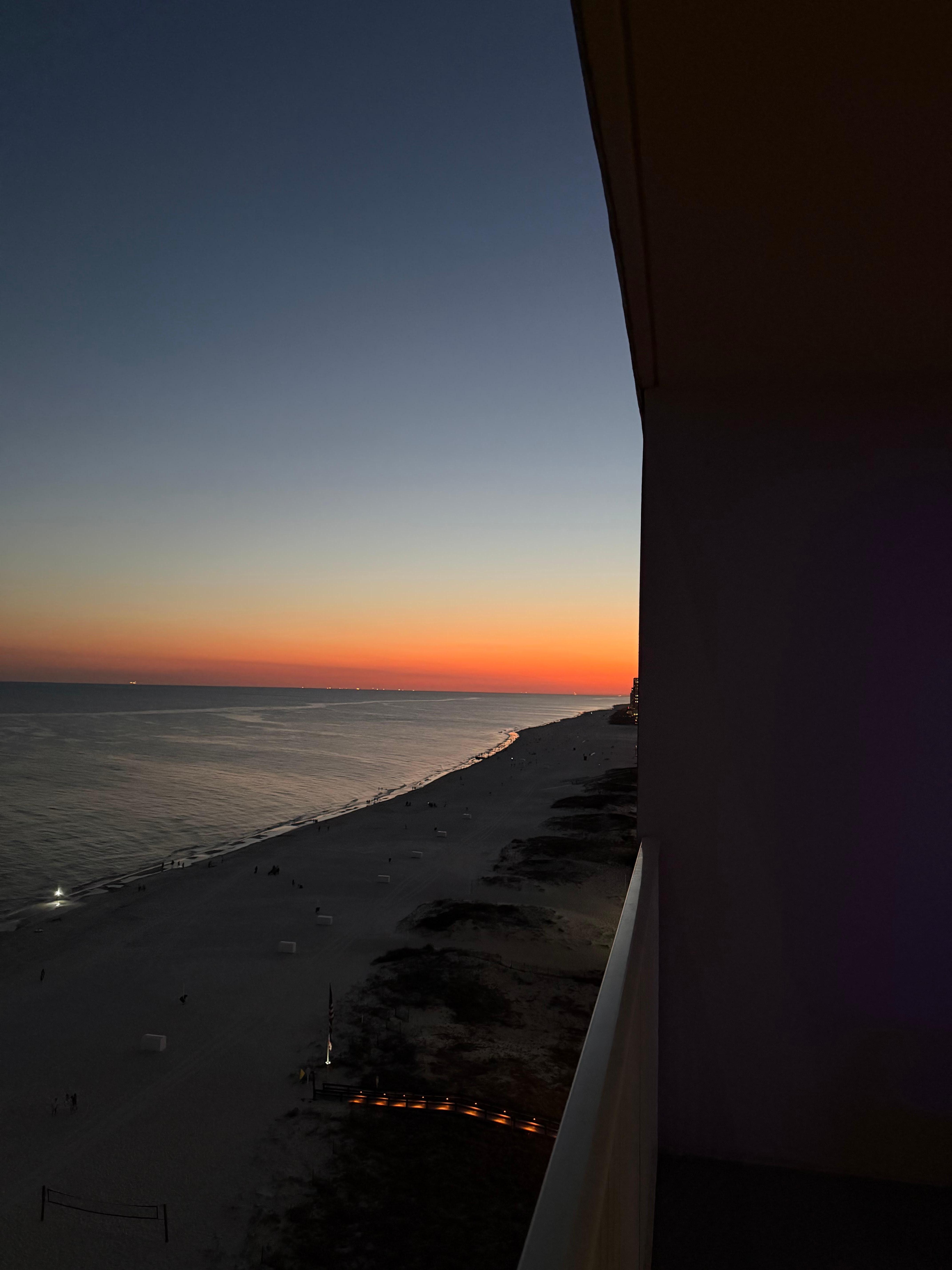 Sunset from the balcony never disappoints!