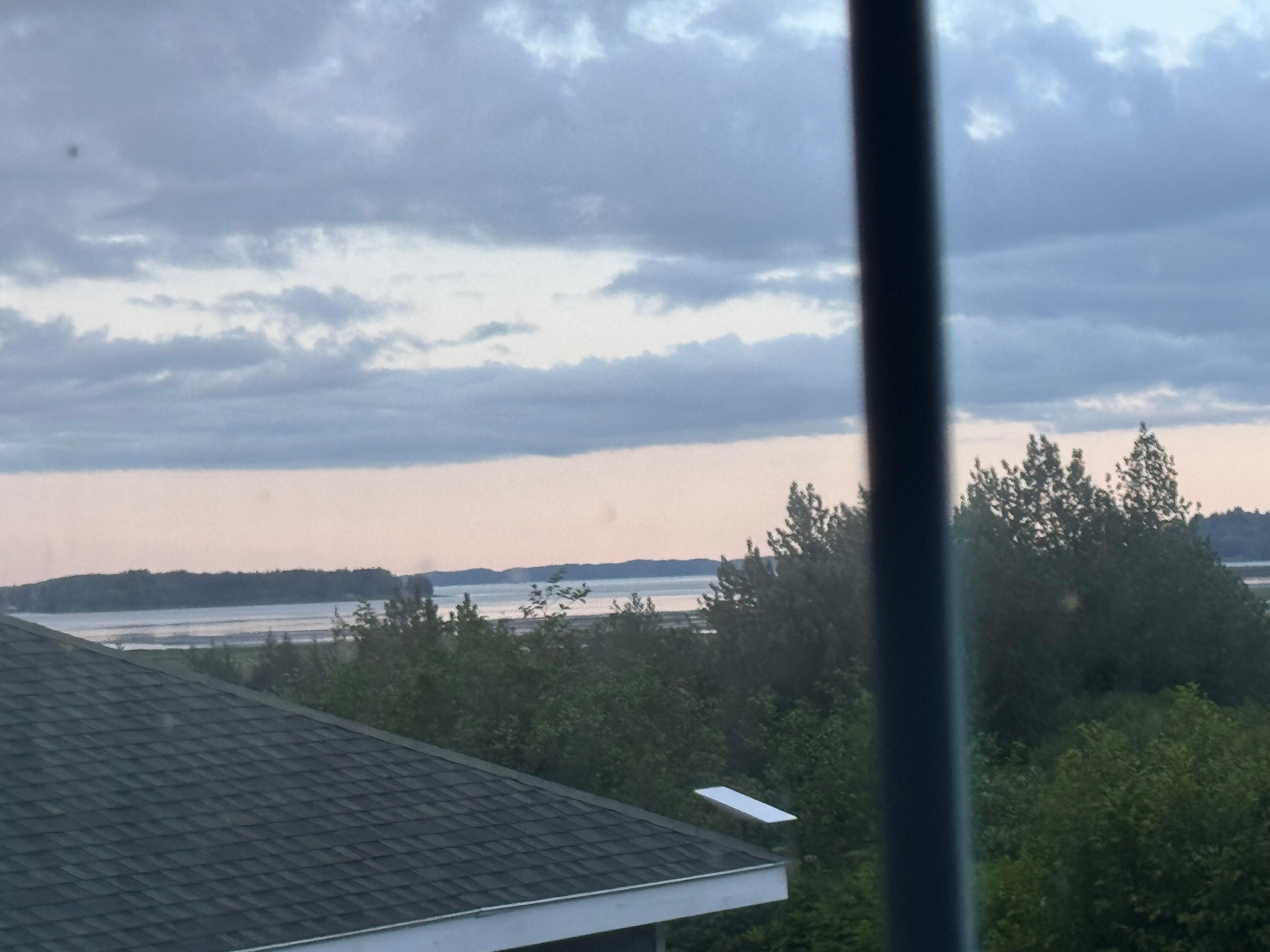 Sunset view from kitchen window 7/14/25 10:10 pm