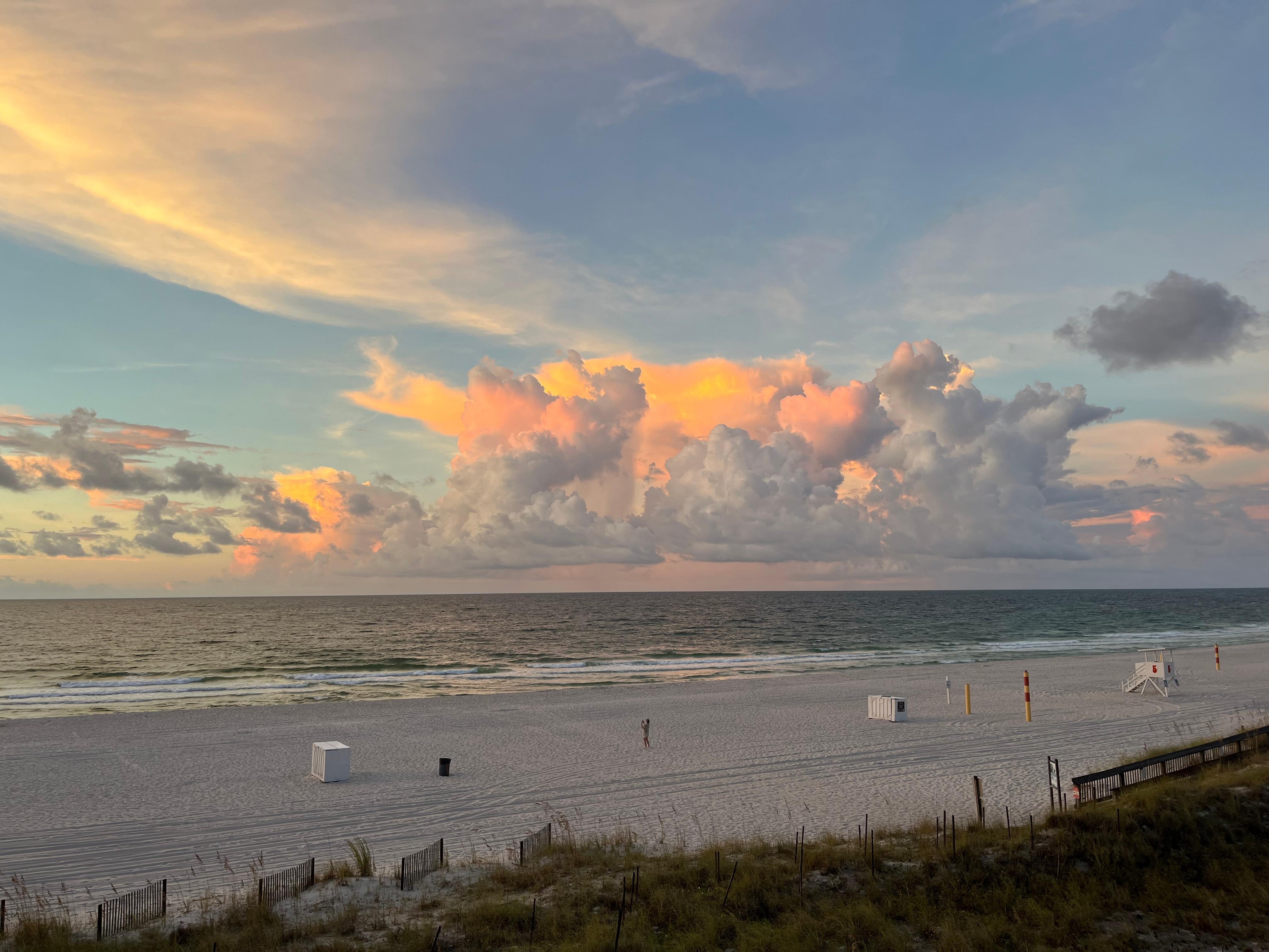 Sunrise from the balcony