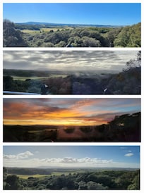 View from the upstairs/bedroom deck