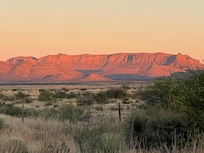 Sunrise on mountain range