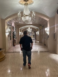 The most gorgeous hallways and ballrooms in this hotel