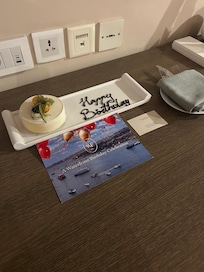 Birthday Wishes from the hotel!