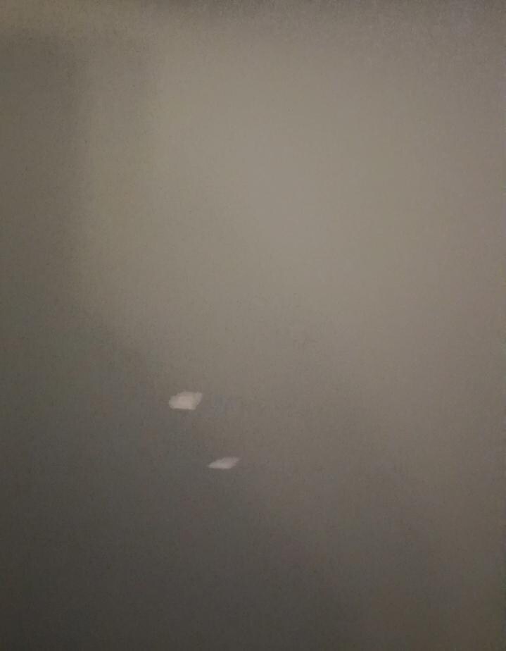 Paint chipped all around the walls, screenshot from video, apologies for poor quality.