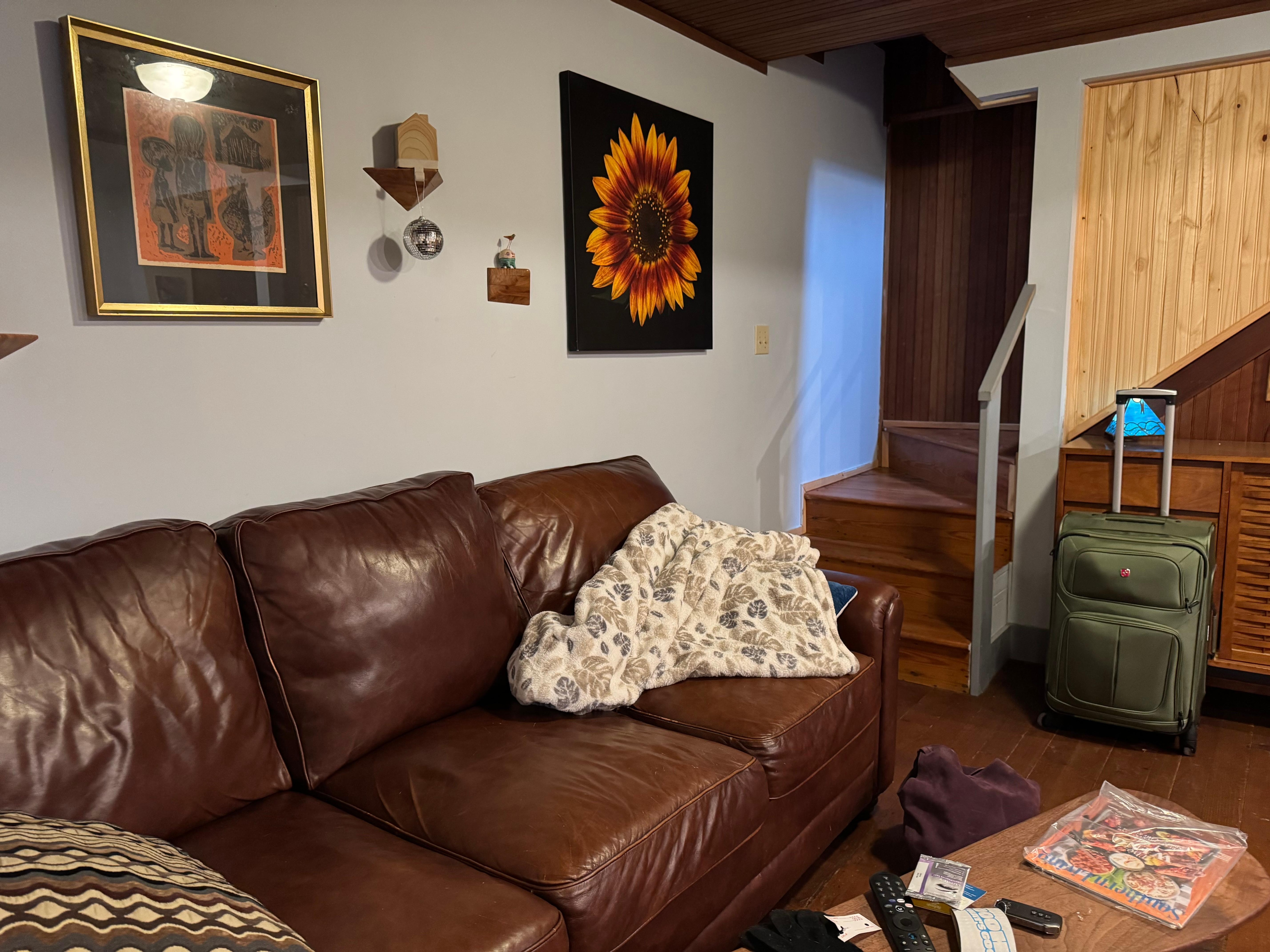 Living area is cozy and comfortable 