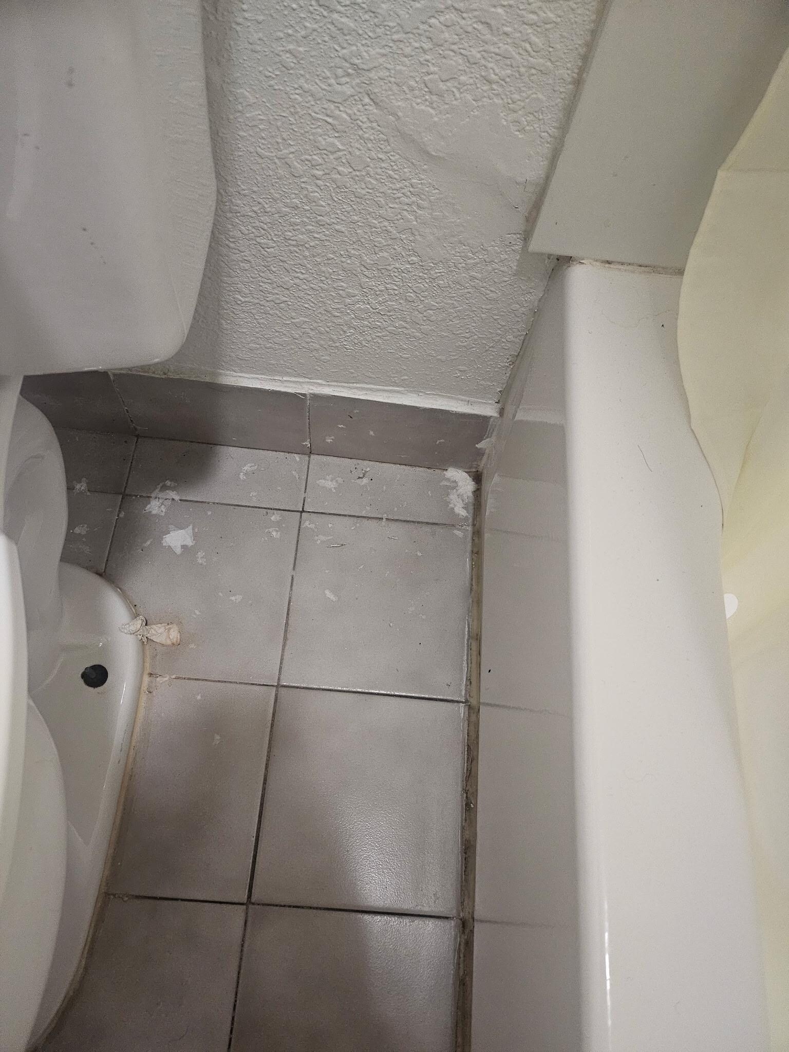 I DON'T EVEN WANT TO GUESS WHAT THIS IS; IT SHOULD'VE BEEN CLEANED BEFORE RENTING THE ROOM.