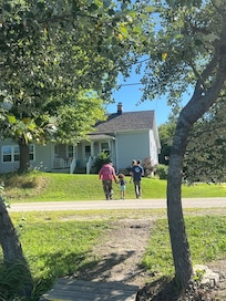 View from the dock looking towards the house.