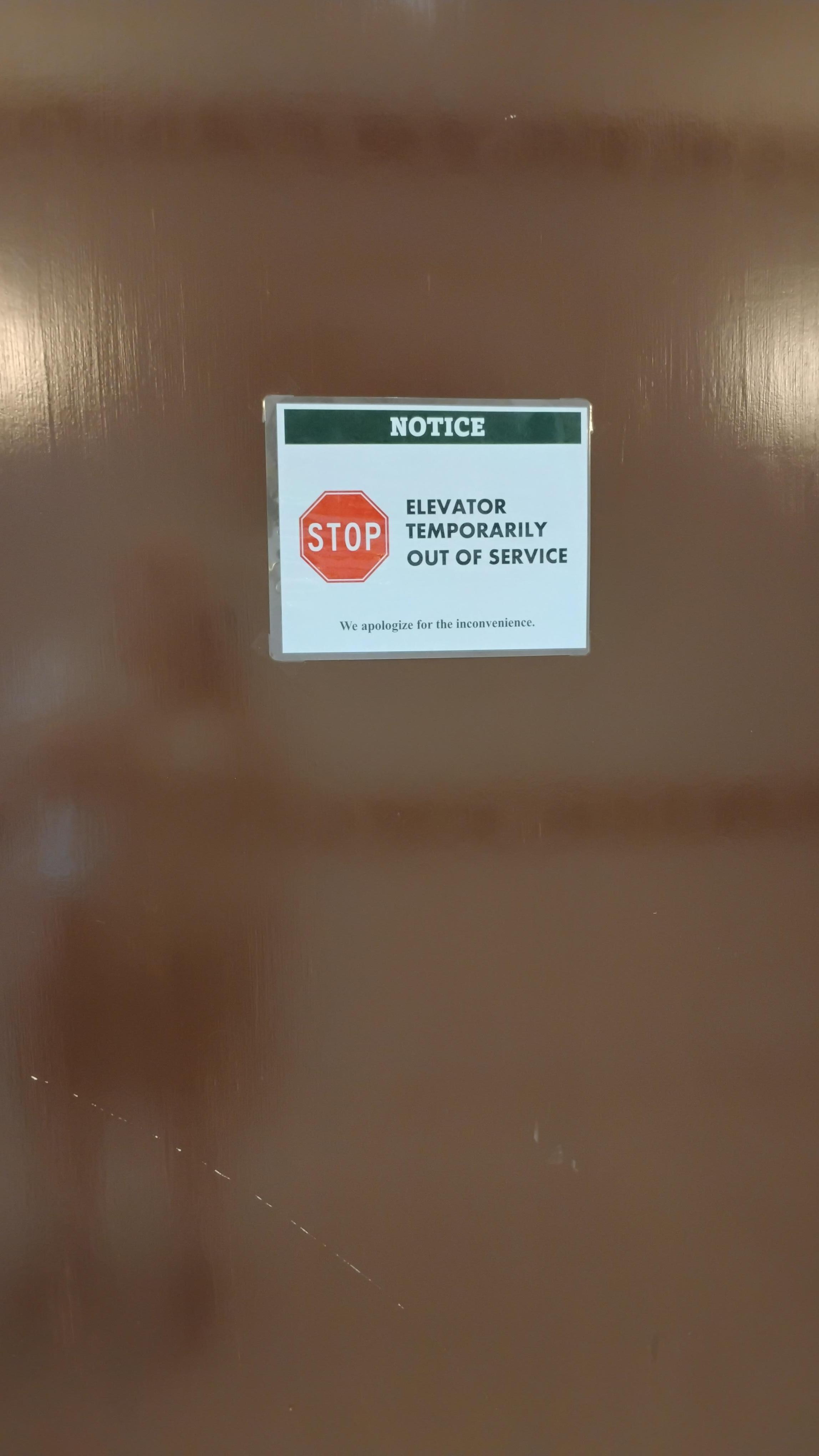 2nd Elevator not working 