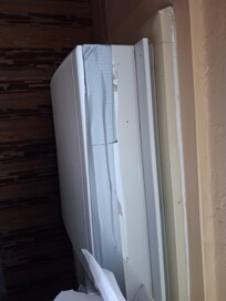 Duct tape holding the a/c together (bit not really holding it together)