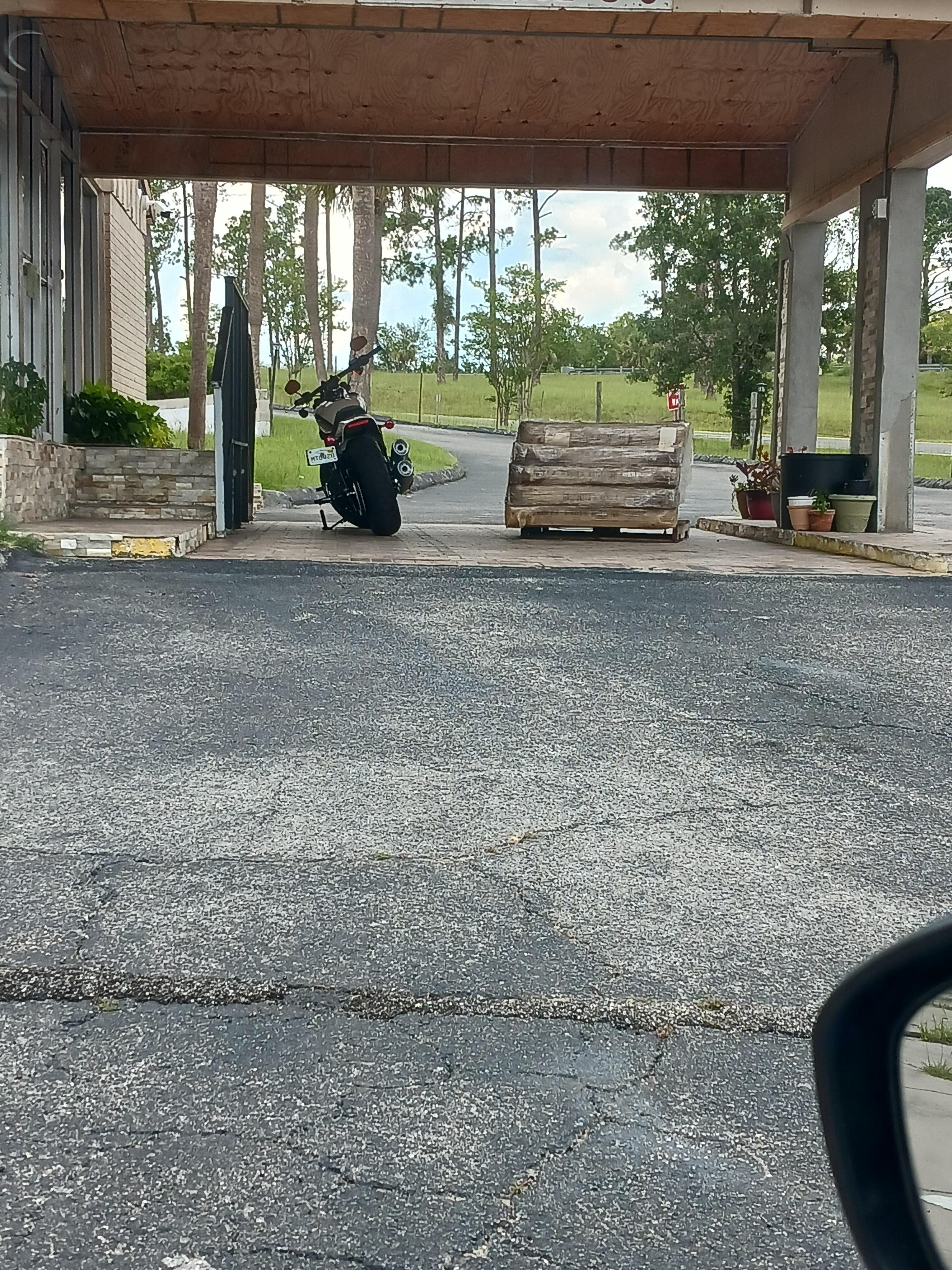 Blocking entrance 