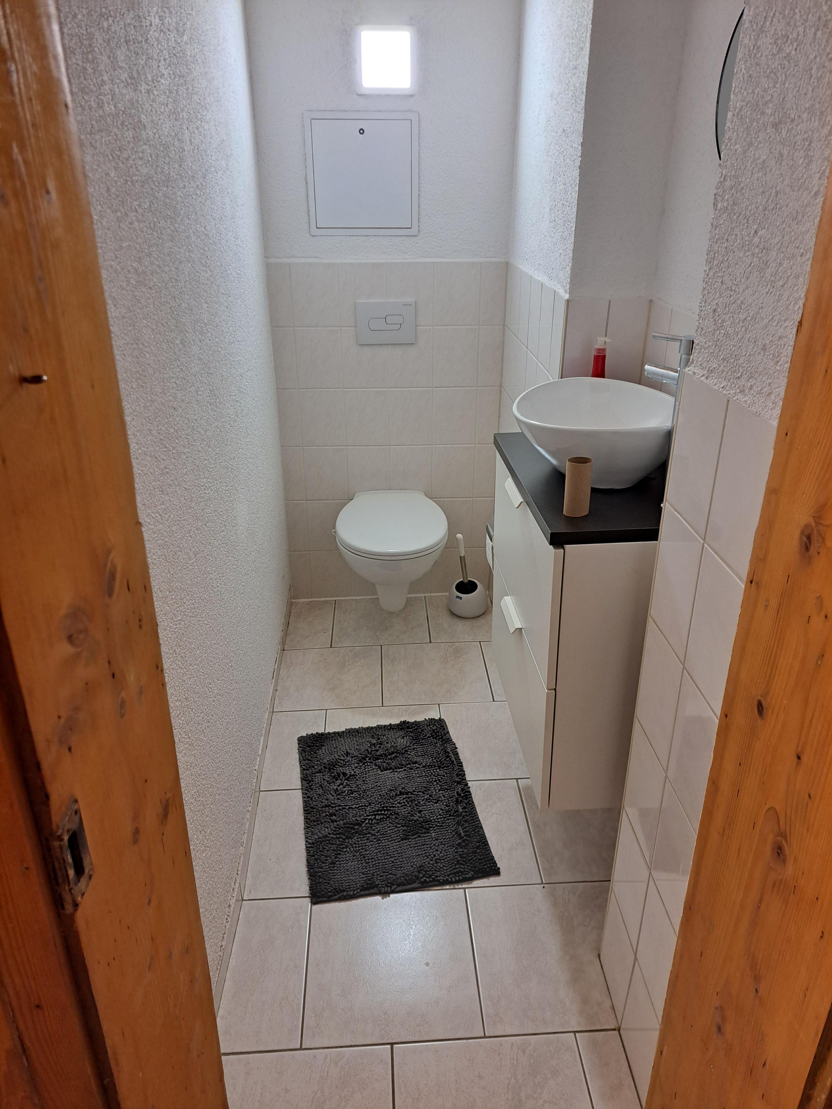 Toilette sehr sauber