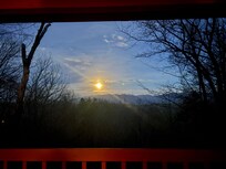 Full moon view from the porch