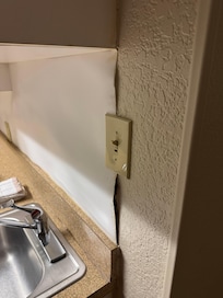 Wall falling apart