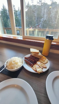 table by the window
