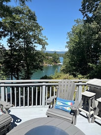 Morning coffee and evening cocktail spot.