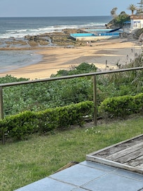 From the deck across to the ocean pools.