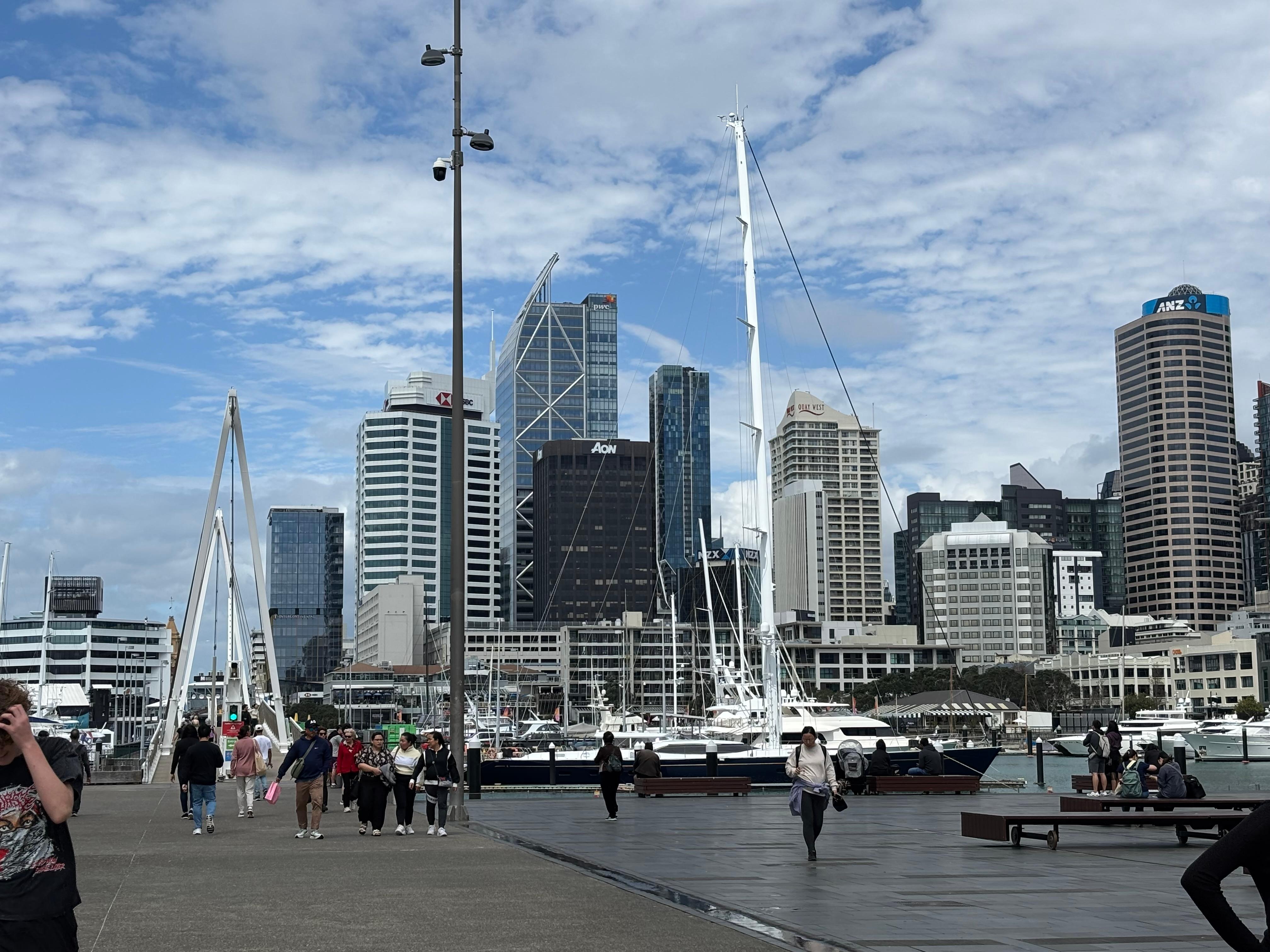 View of the skyline from the harbour