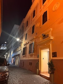 Outside of the hotel