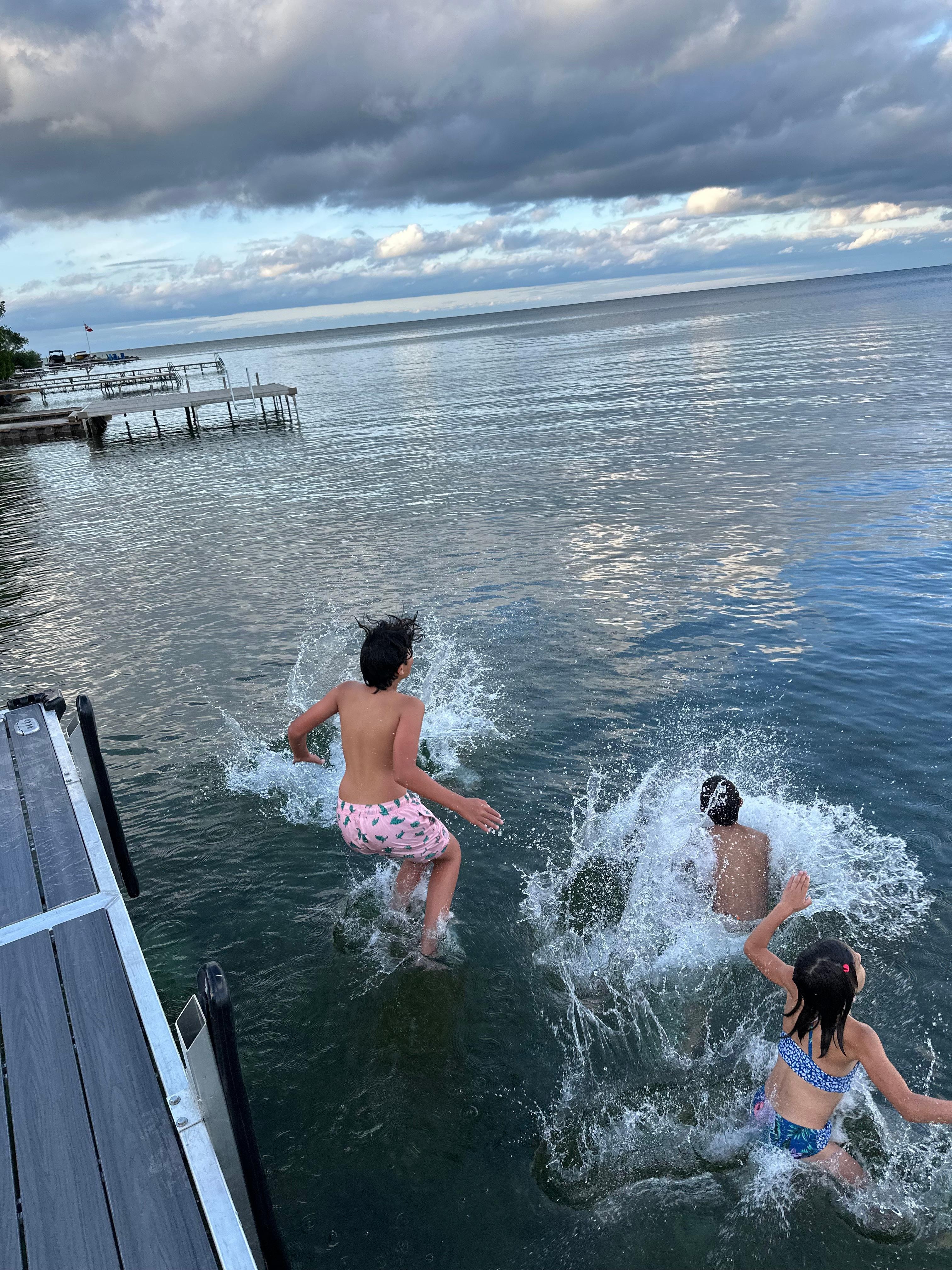 Kids loved the water!  6 grandchildren