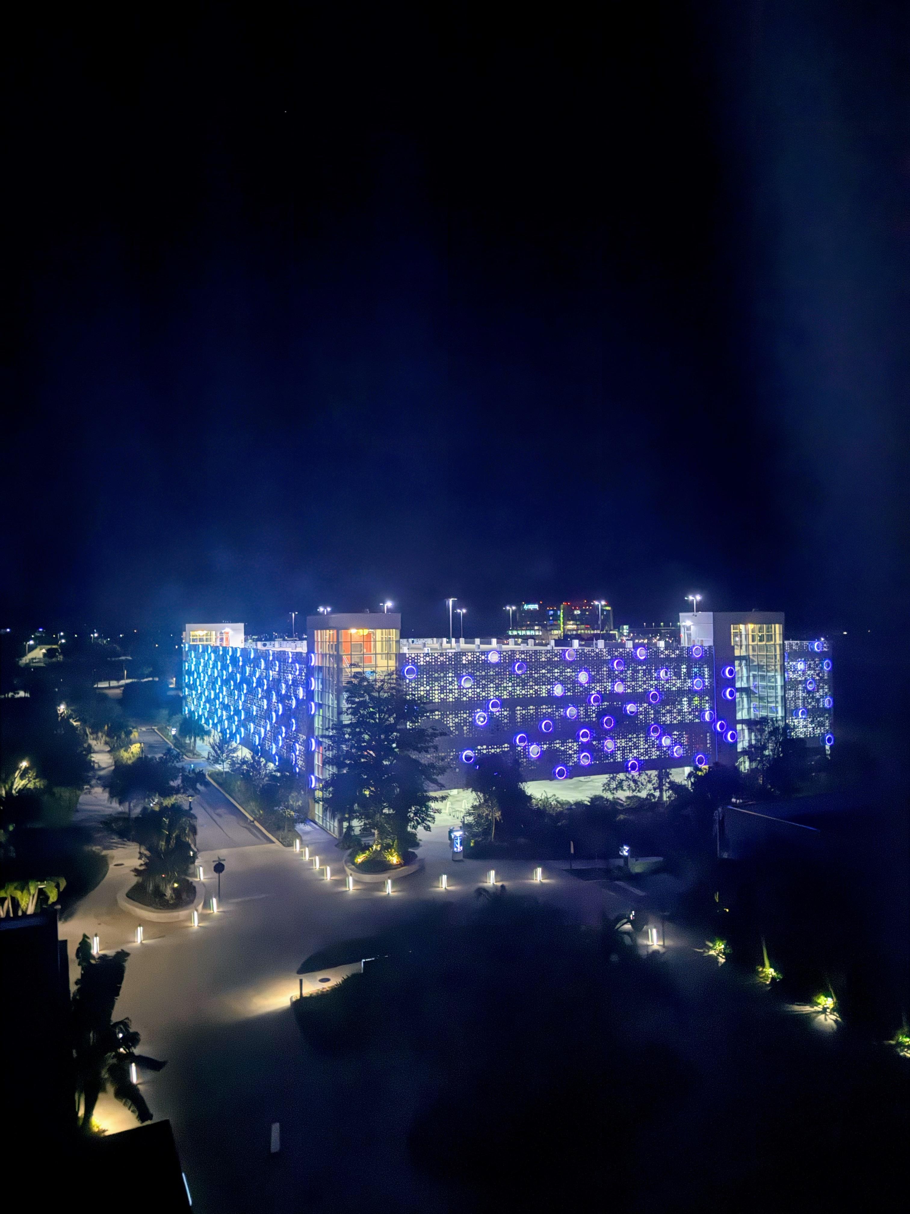 Parking as seen from room 