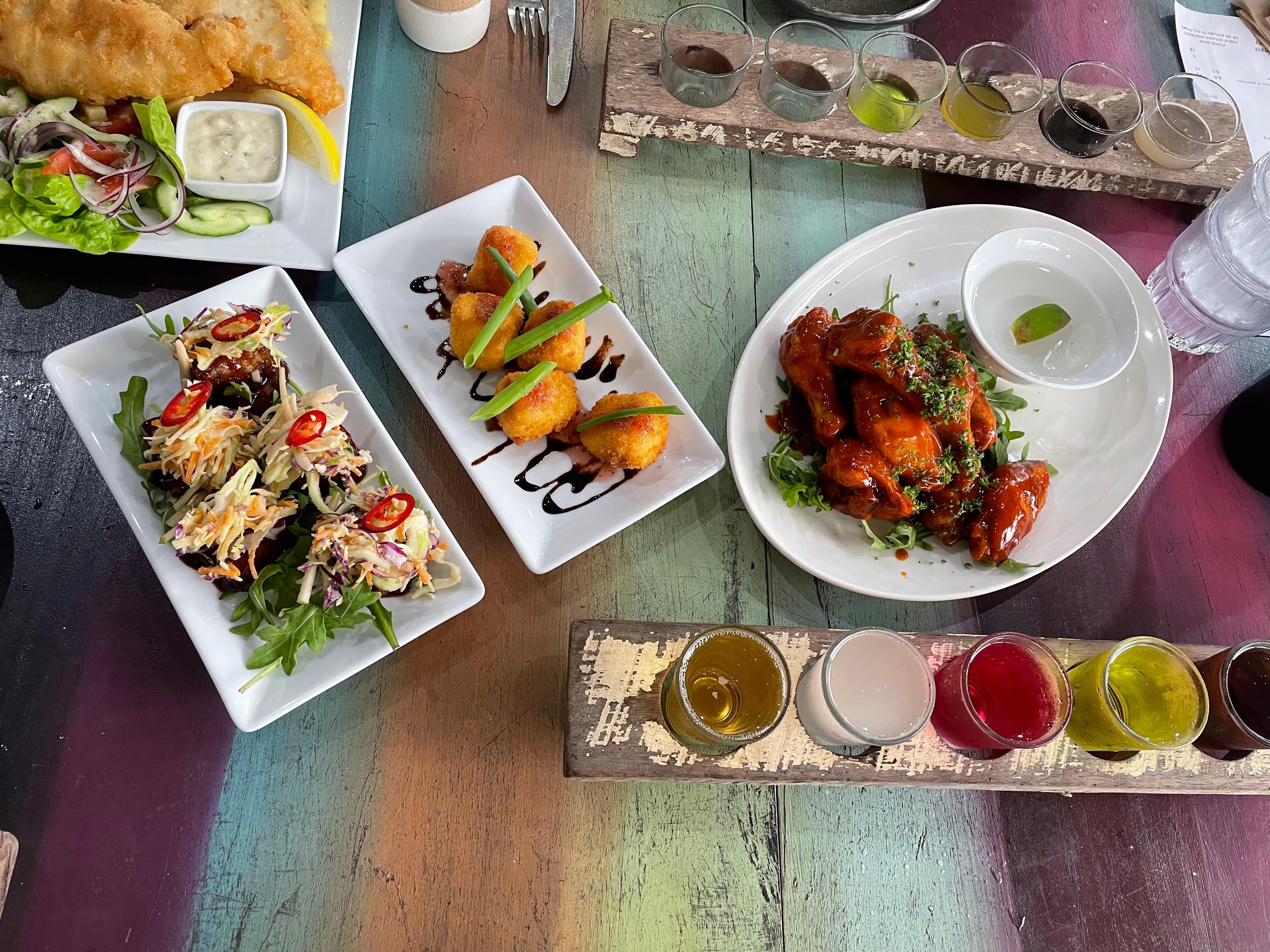 Bushwhack Brewery, good food good service 