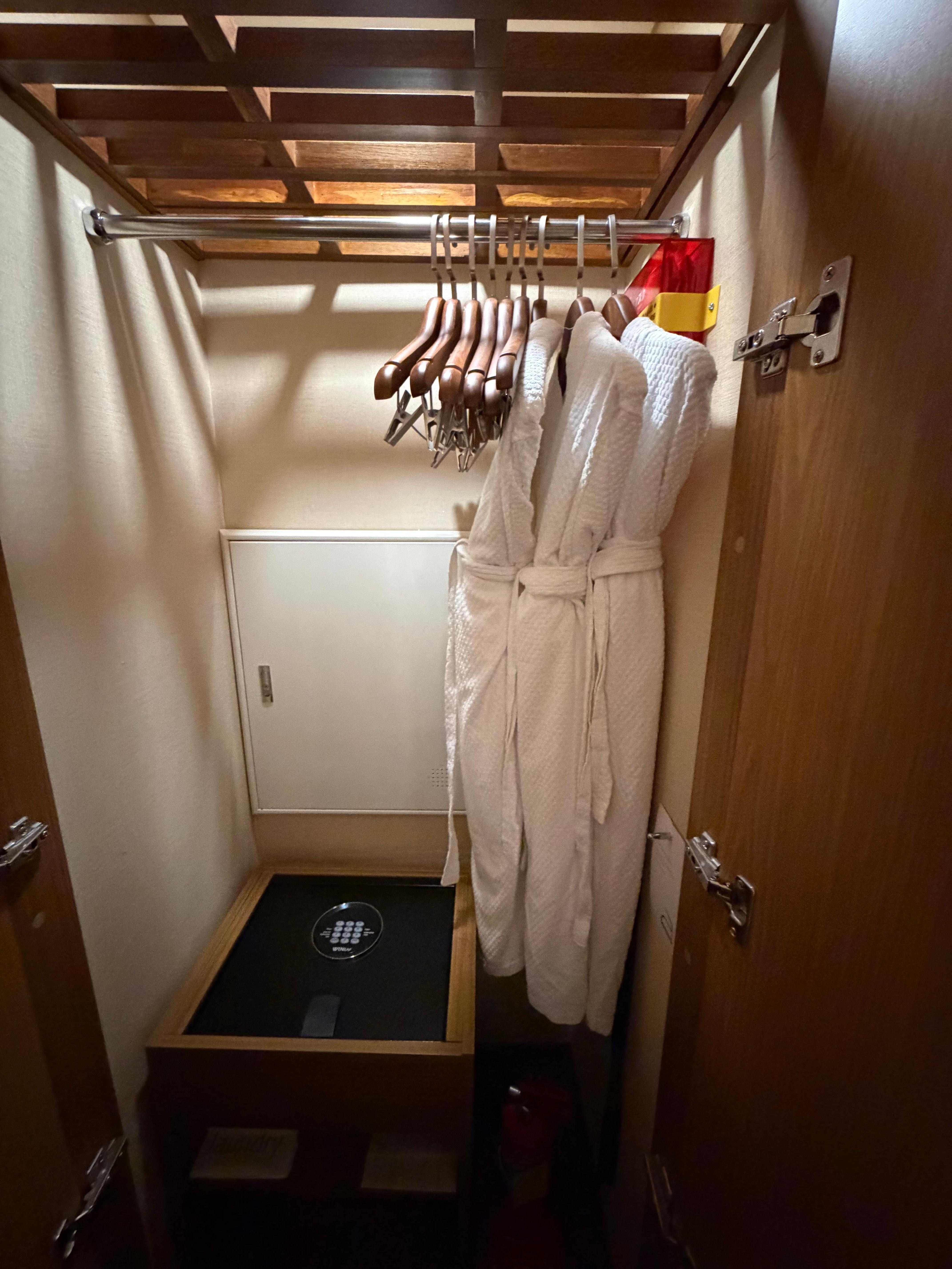 enough robes for the occupants and a good vault