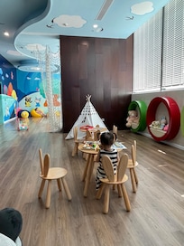 a small corner of the kids-zone