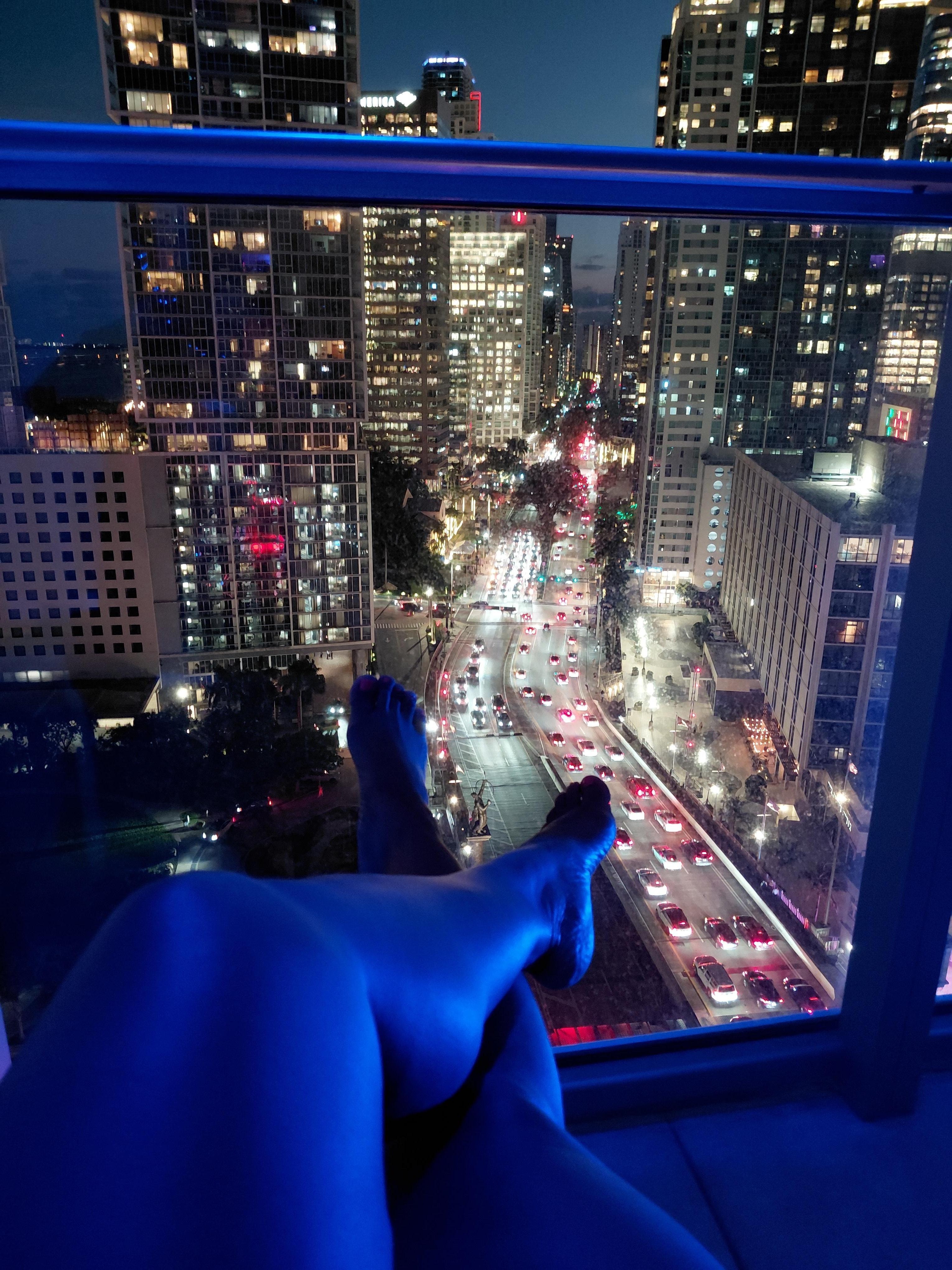 My balcony city views