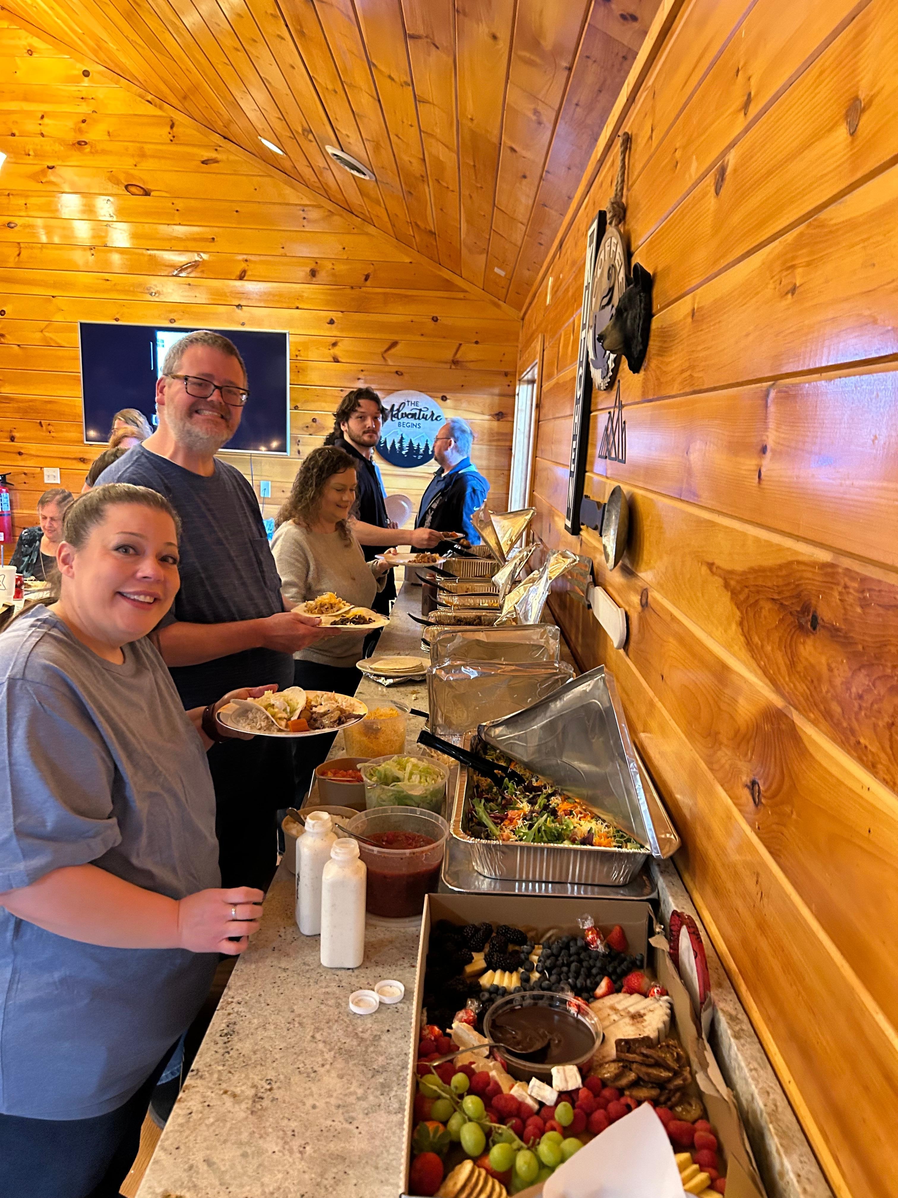 Celebration luncheon buffet