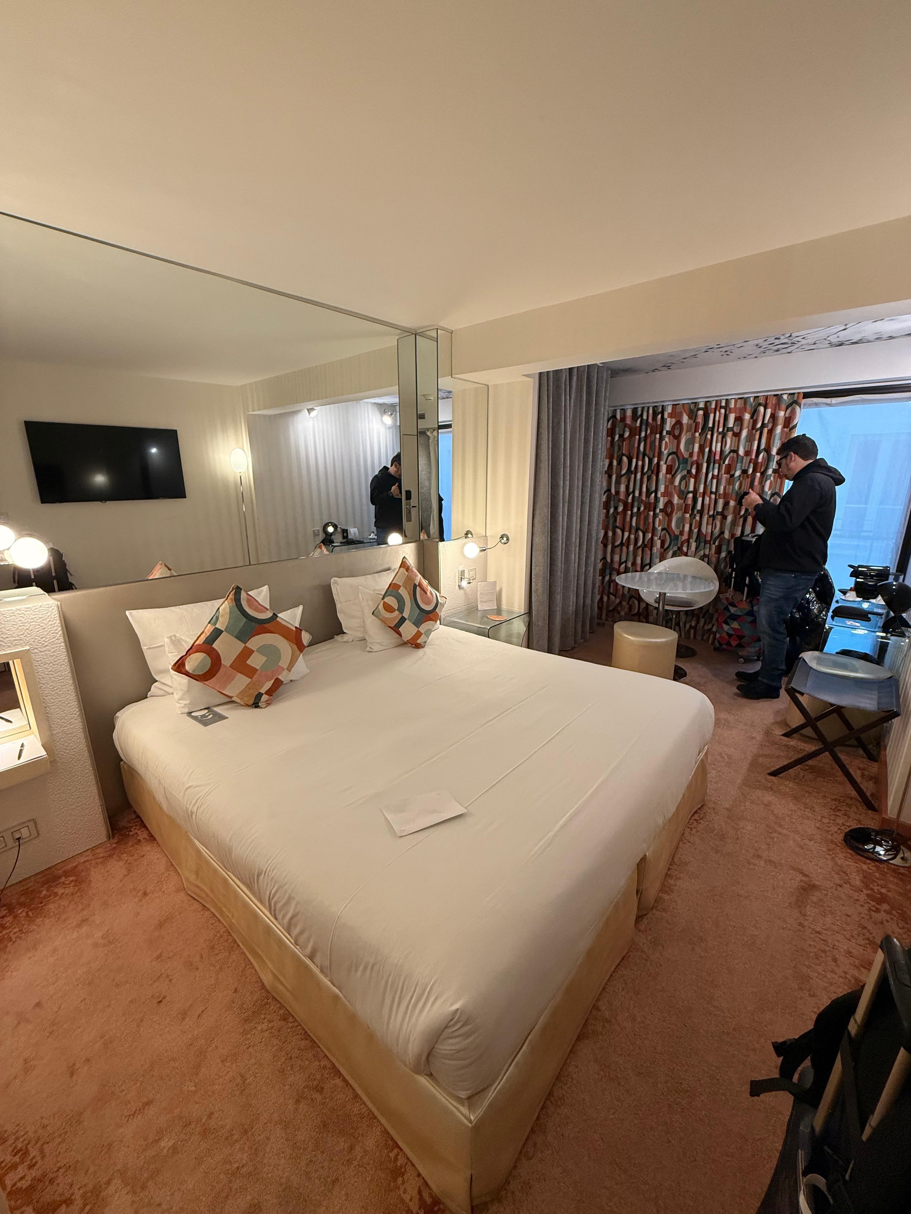 Pedi cama de casal, eram duas de solteiro juntas 