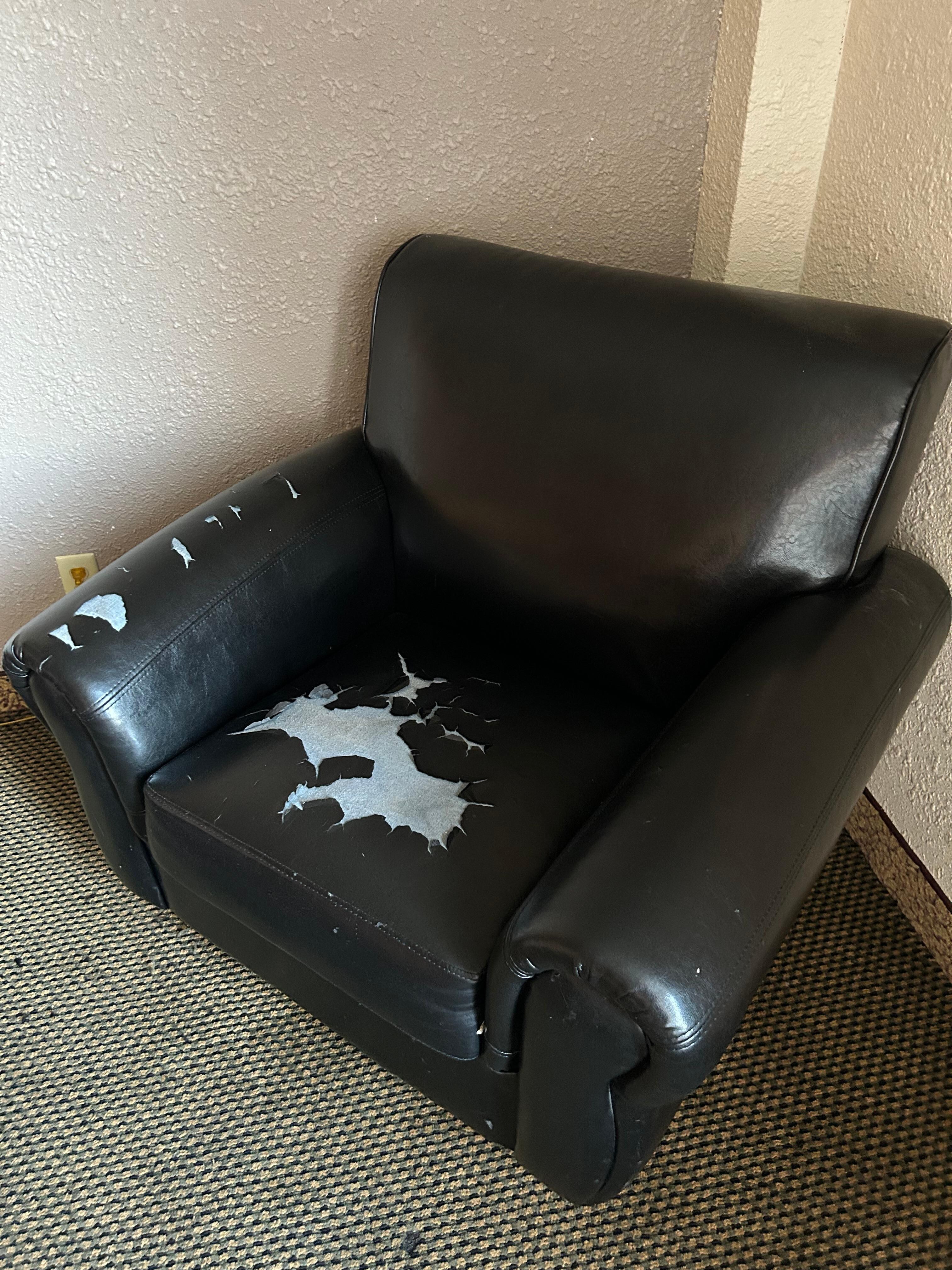 Chair is in pretty rough shape