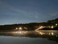 Lake view at night