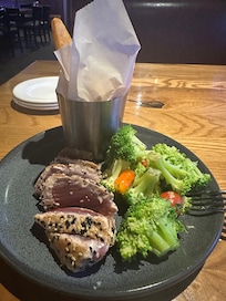 Seared Ahi and chips