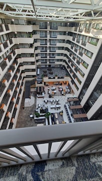 Inside of hotel from top level.