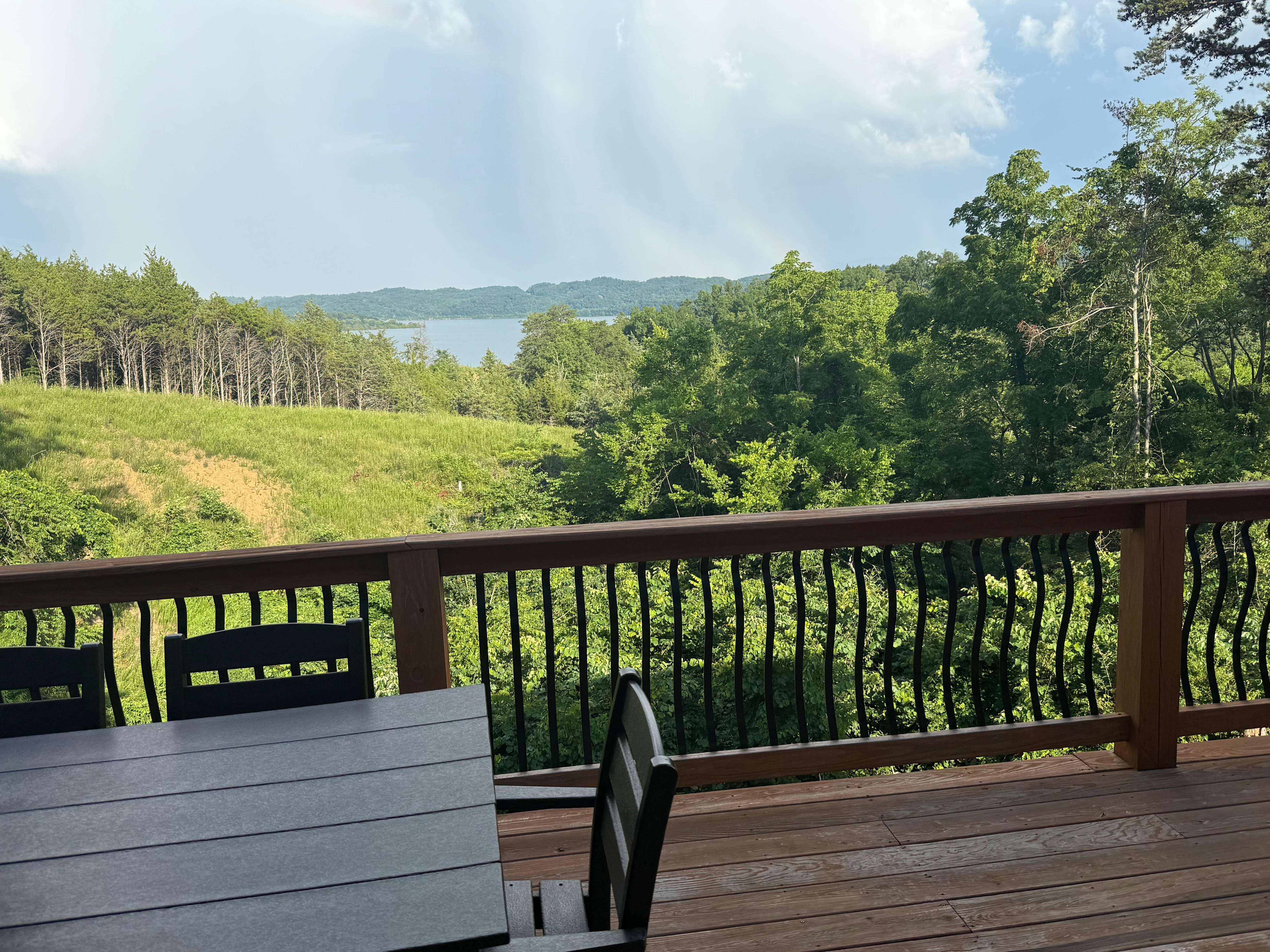 View from back deck. 