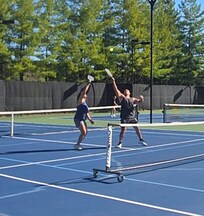 Pickleball courts were fun during the day AND at night!!
