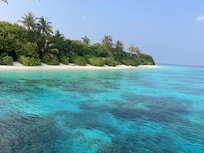 The southern side from the Dhiyavaru Bar & Restaurant