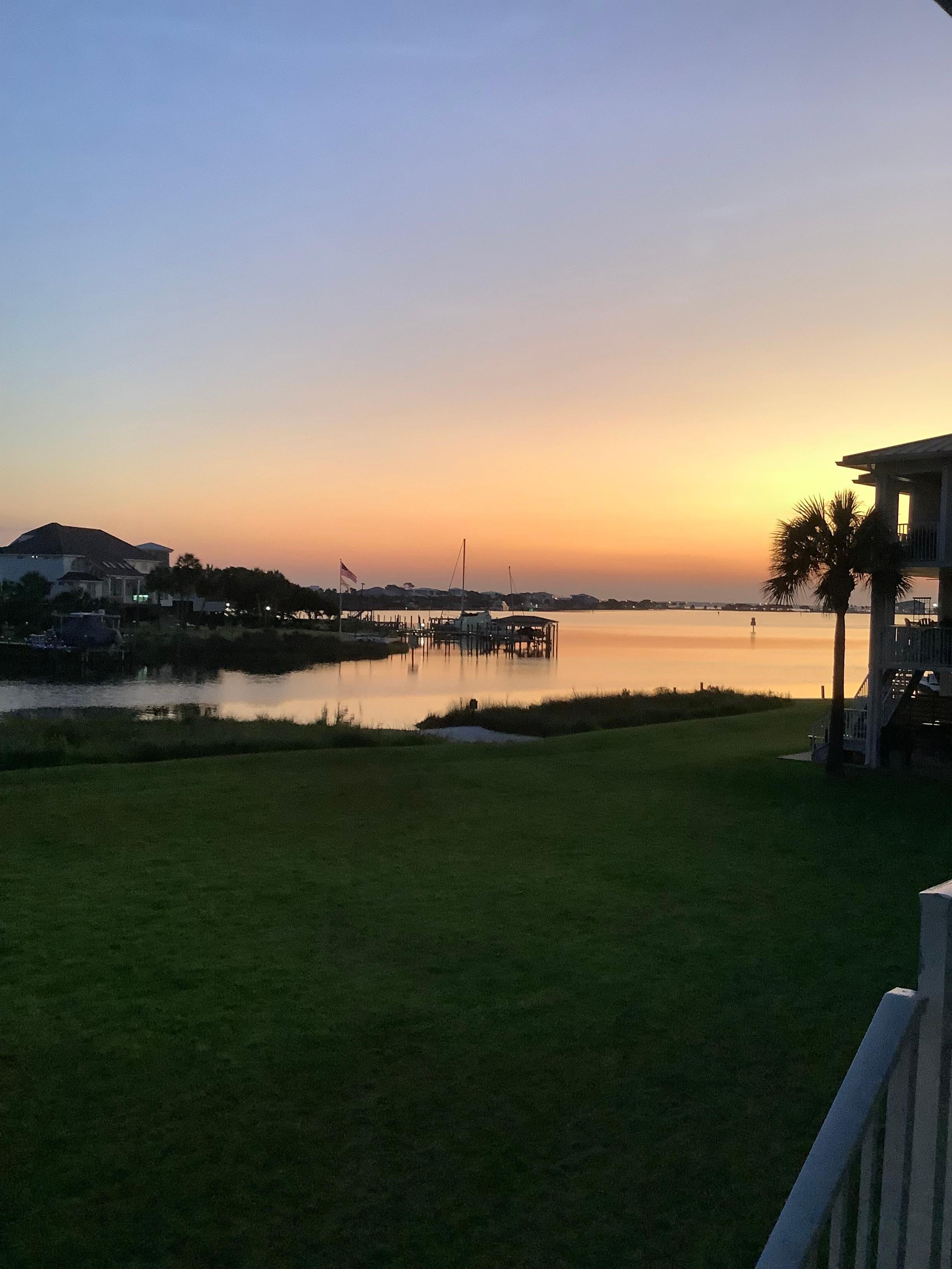 Sunrise from the back deck