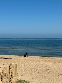 View from house into beach