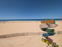 sandy, surfy beaches on Cap Ferret