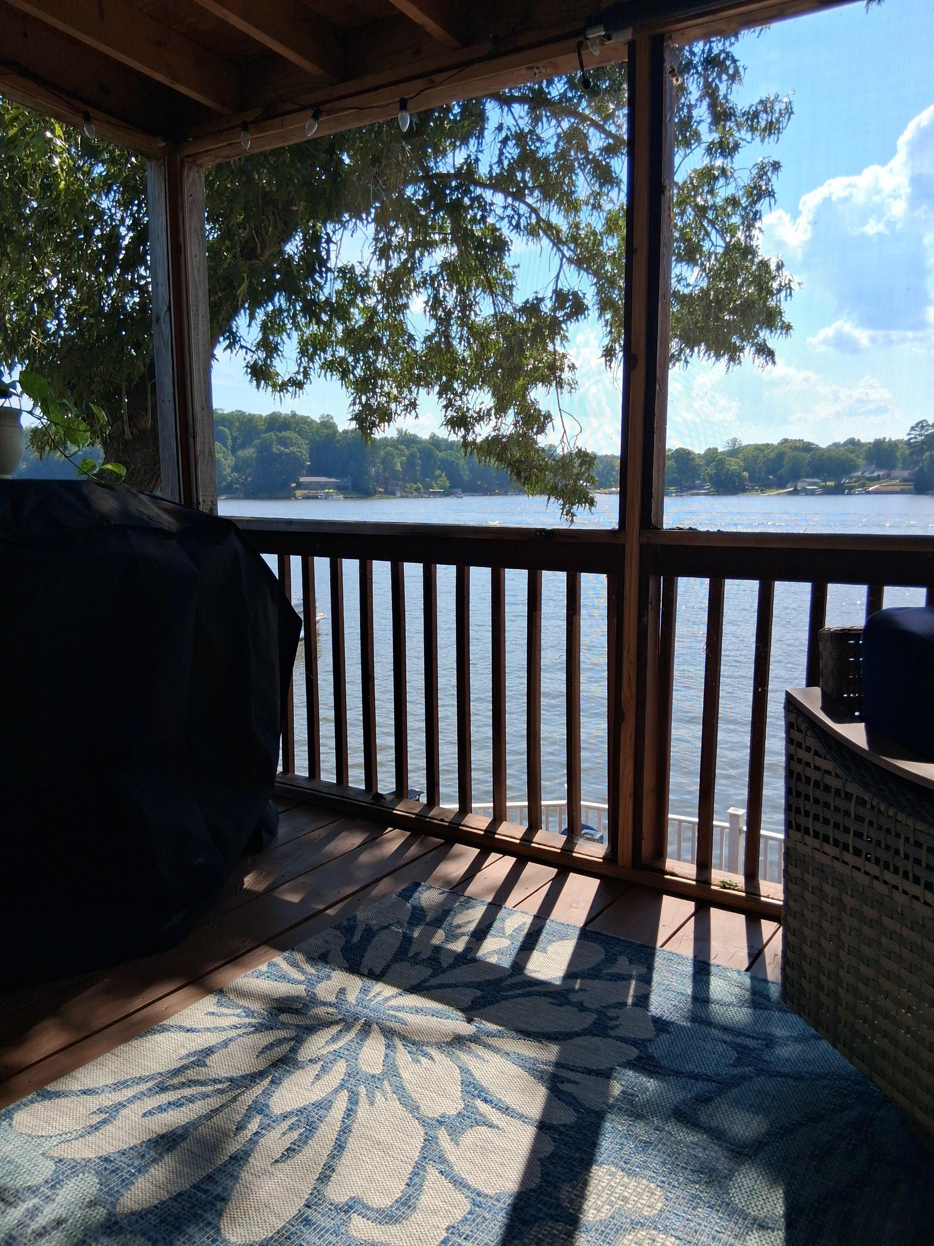 Cozy screened porch