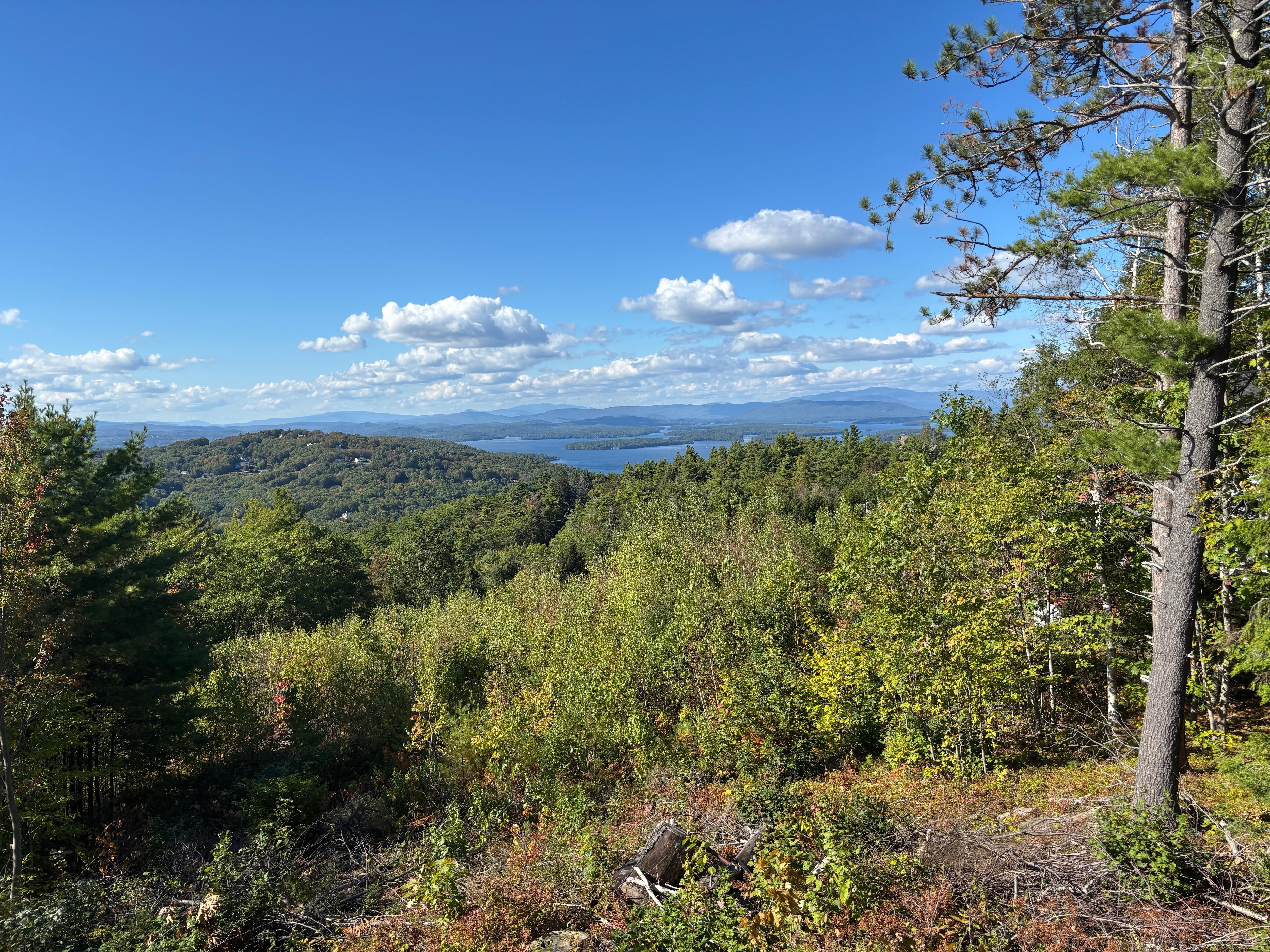 Afternoon view with 75 degree weather in September 